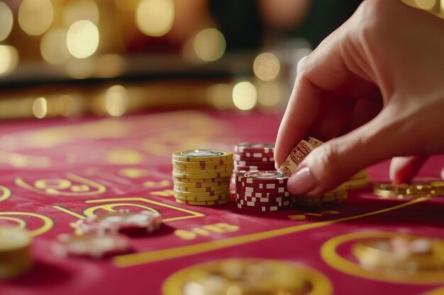 Roulette wheel spinning in live stream